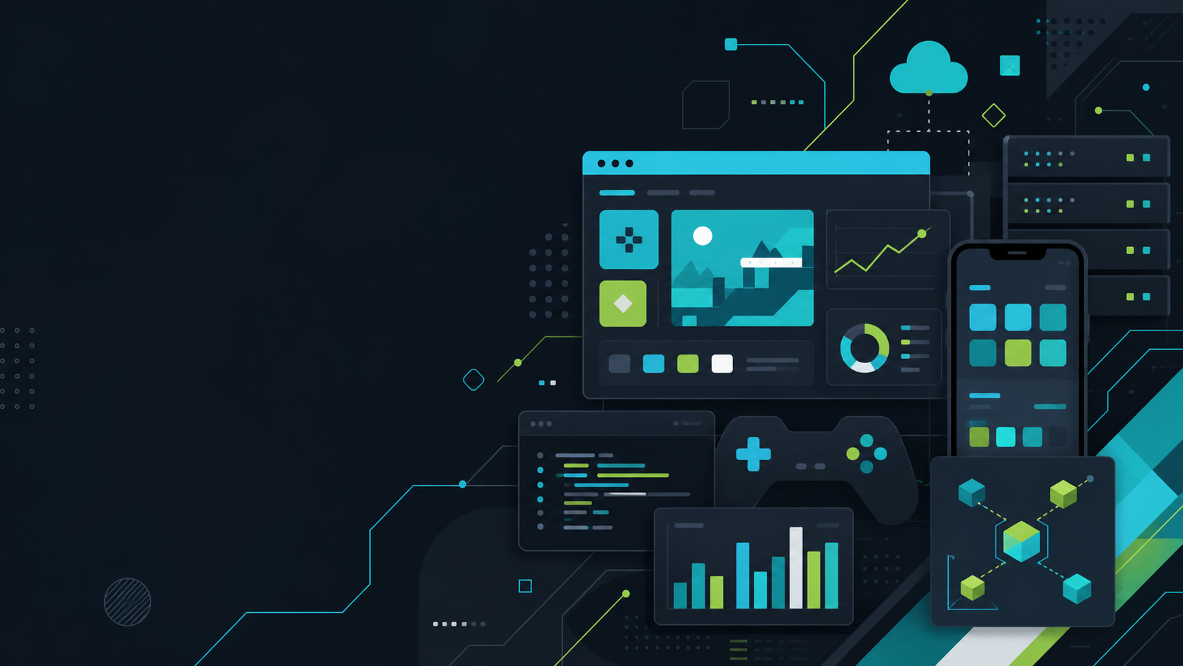 Abstract technology product ecosystem